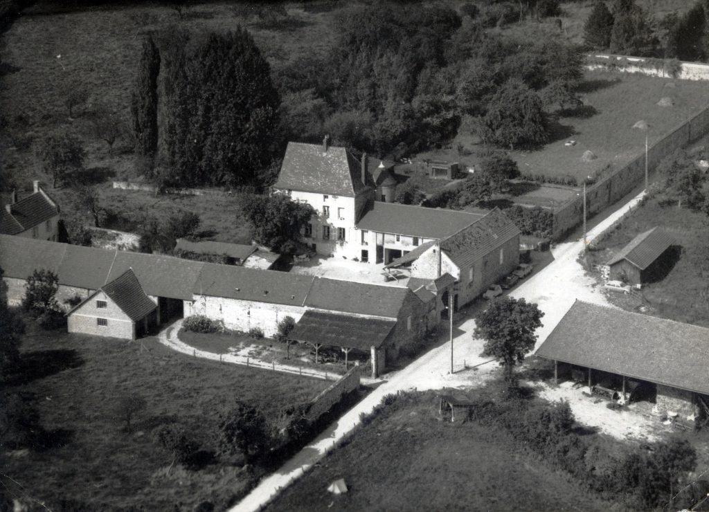 Château du Bâtiment (Ferme du Marronnier), vue aérienne