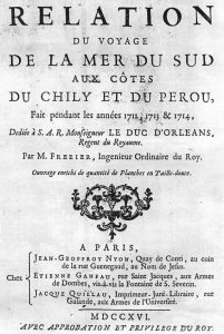 Amédée-François Frézier, Voyage de la mer du sud